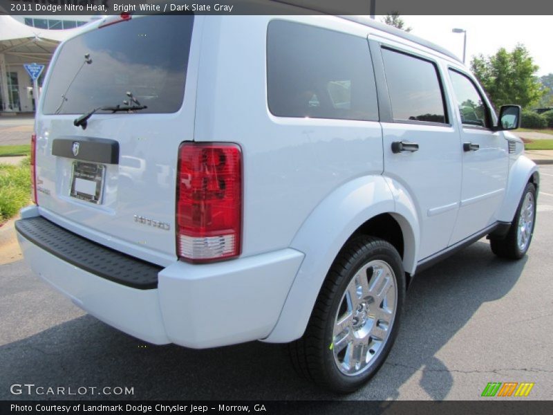 Bright White / Dark Slate Gray 2011 Dodge Nitro Heat