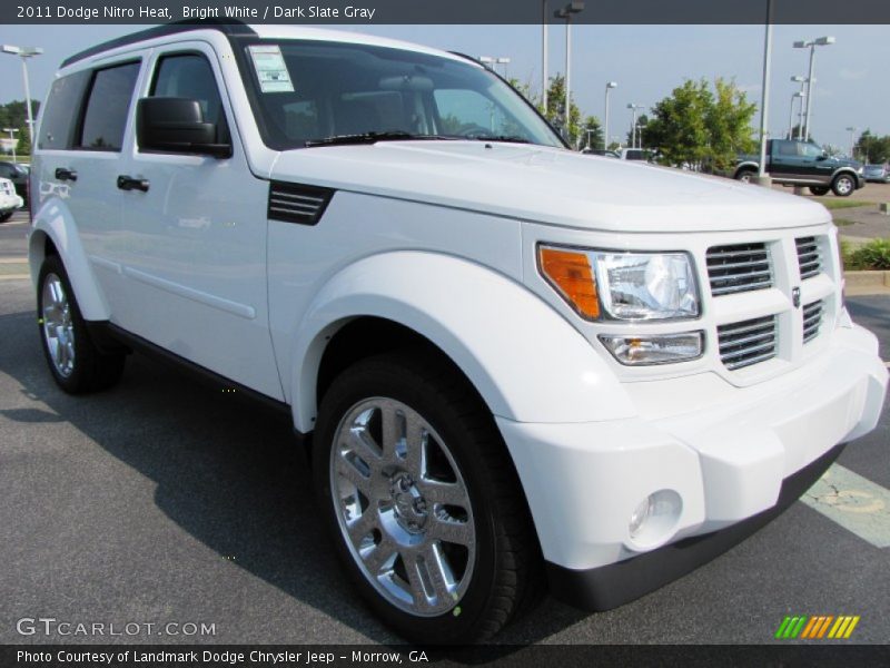 Bright White / Dark Slate Gray 2011 Dodge Nitro Heat