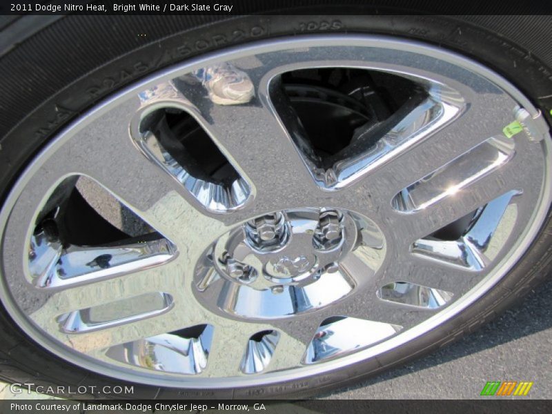 Bright White / Dark Slate Gray 2011 Dodge Nitro Heat