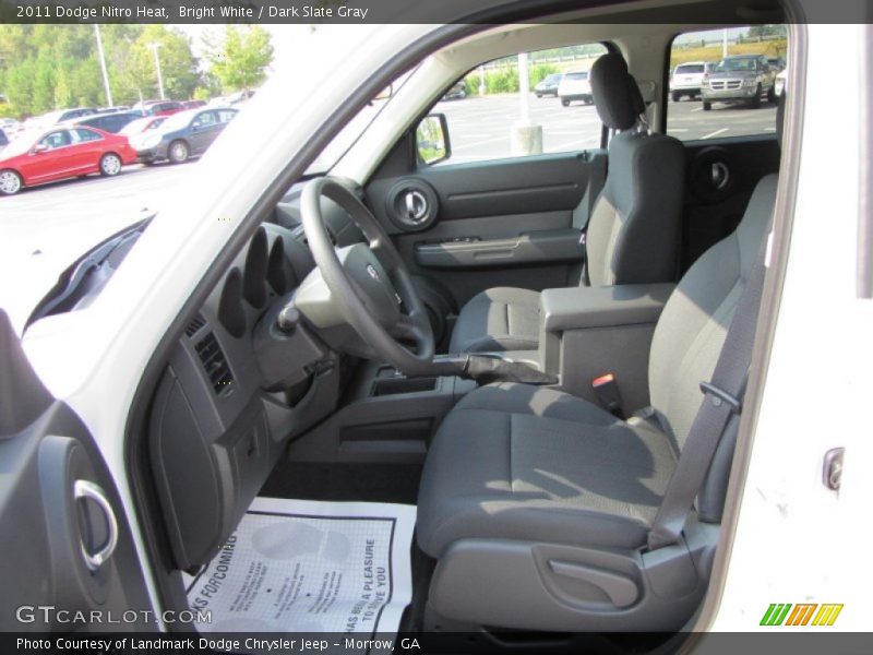 Bright White / Dark Slate Gray 2011 Dodge Nitro Heat