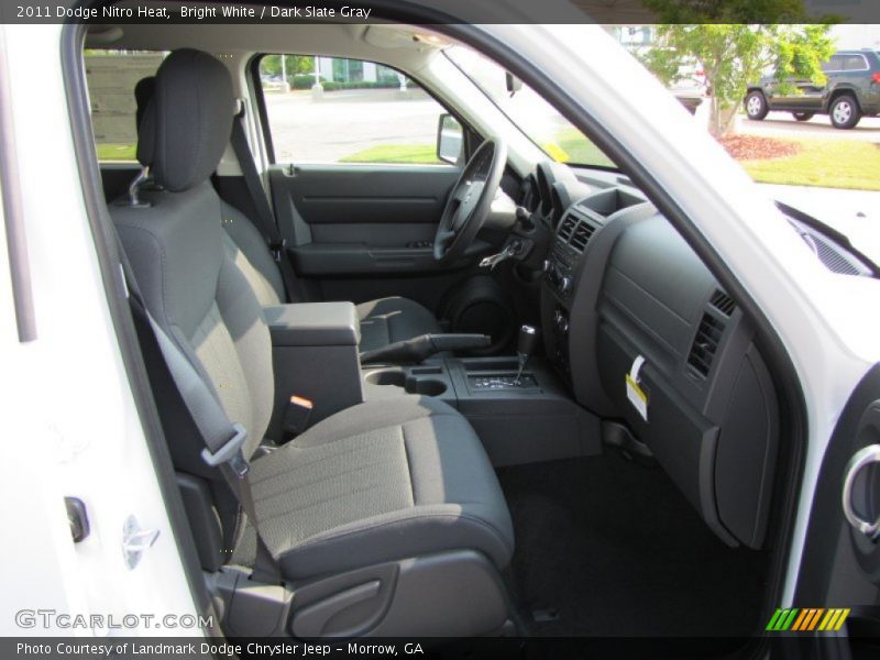 Bright White / Dark Slate Gray 2011 Dodge Nitro Heat