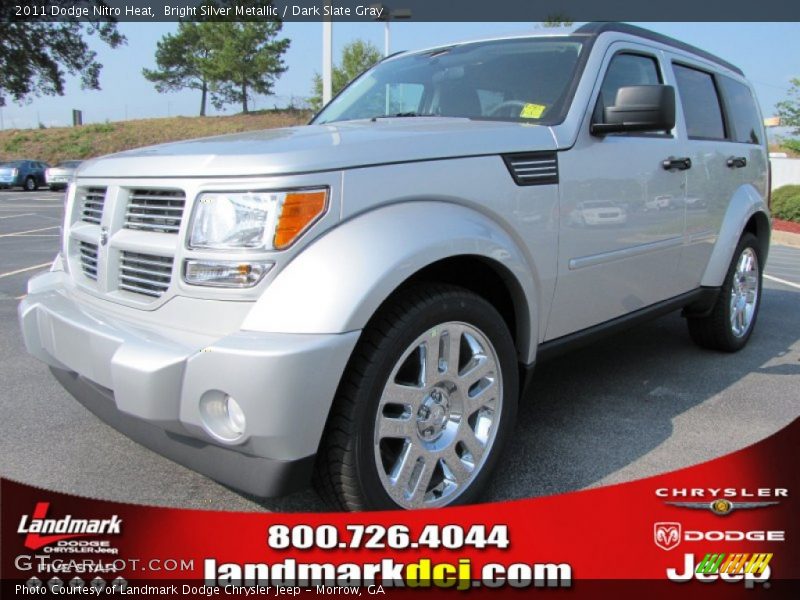 Bright Silver Metallic / Dark Slate Gray 2011 Dodge Nitro Heat