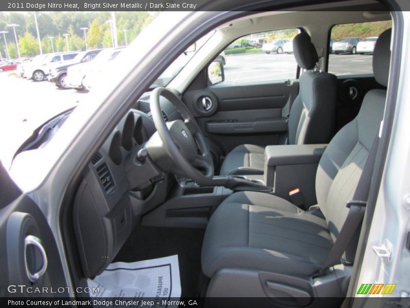 Bright Silver Metallic / Dark Slate Gray 2011 Dodge Nitro Heat