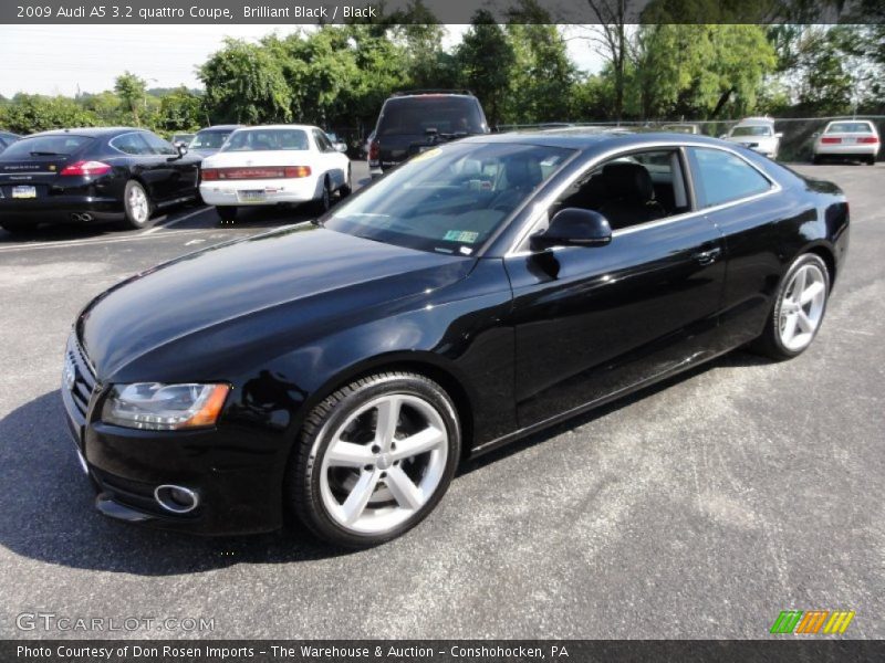 Brilliant Black / Black 2009 Audi A5 3.2 quattro Coupe