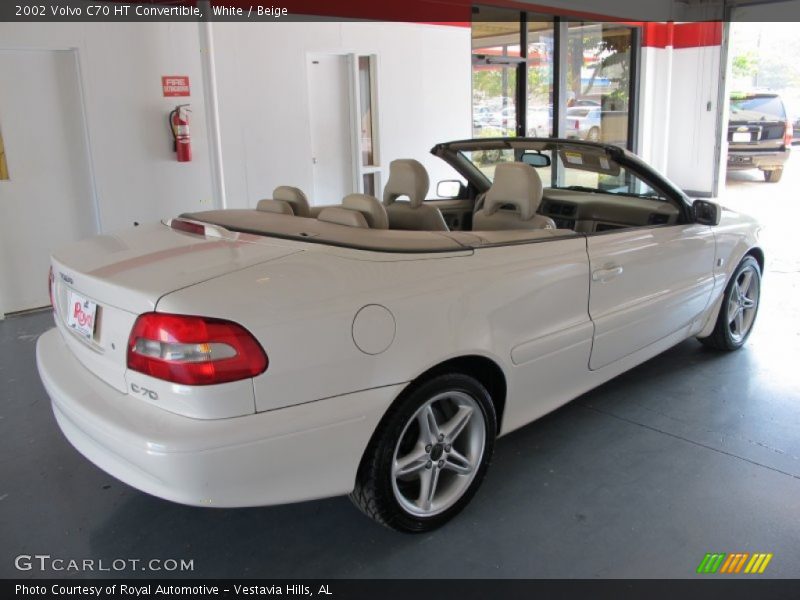 White / Beige 2002 Volvo C70 HT Convertible