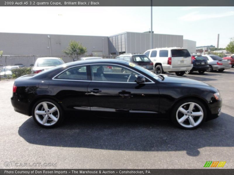 Brilliant Black / Black 2009 Audi A5 3.2 quattro Coupe
