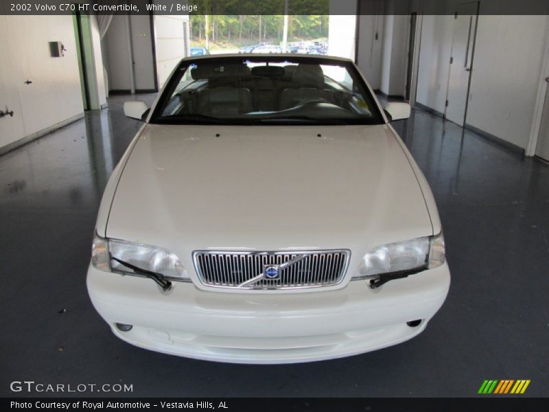 White / Beige 2002 Volvo C70 HT Convertible