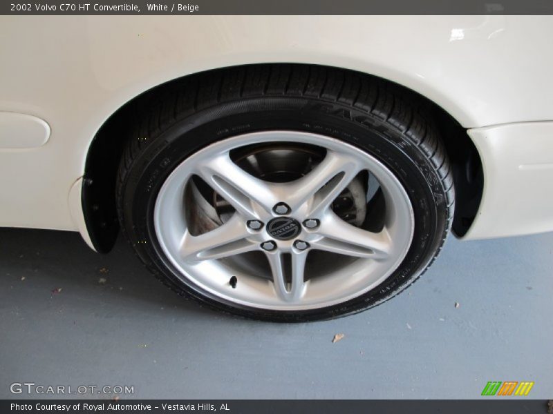 White / Beige 2002 Volvo C70 HT Convertible