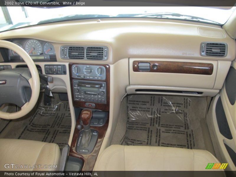 White / Beige 2002 Volvo C70 HT Convertible