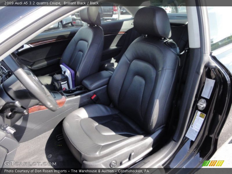 Brilliant Black / Black 2009 Audi A5 3.2 quattro Coupe