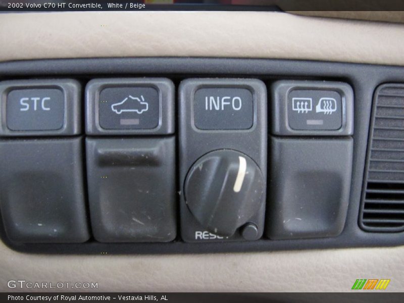White / Beige 2002 Volvo C70 HT Convertible