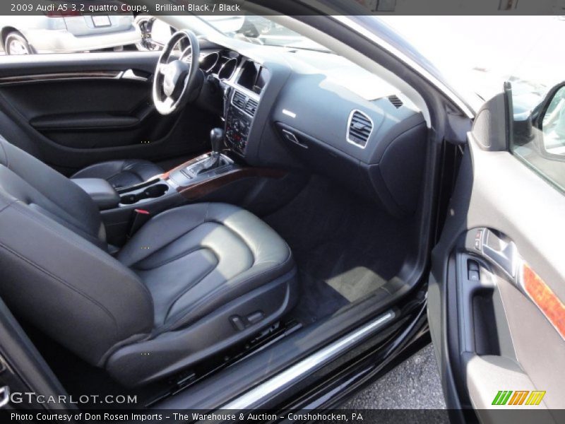 Brilliant Black / Black 2009 Audi A5 3.2 quattro Coupe