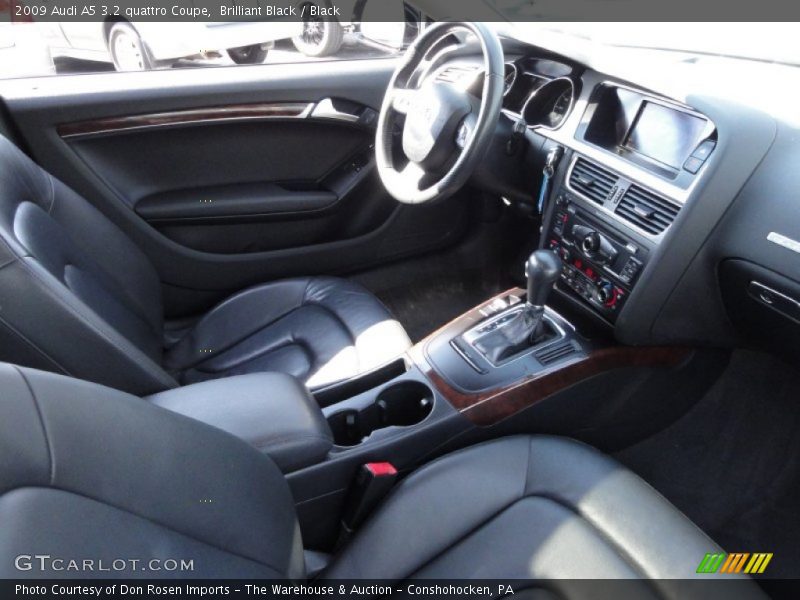 Brilliant Black / Black 2009 Audi A5 3.2 quattro Coupe