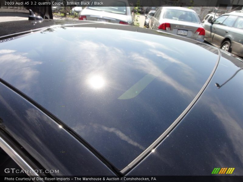 Brilliant Black / Black 2009 Audi A5 3.2 quattro Coupe