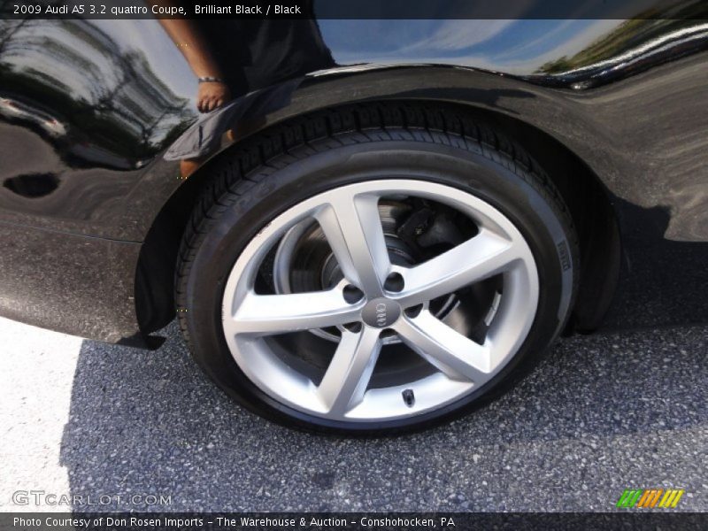 Brilliant Black / Black 2009 Audi A5 3.2 quattro Coupe
