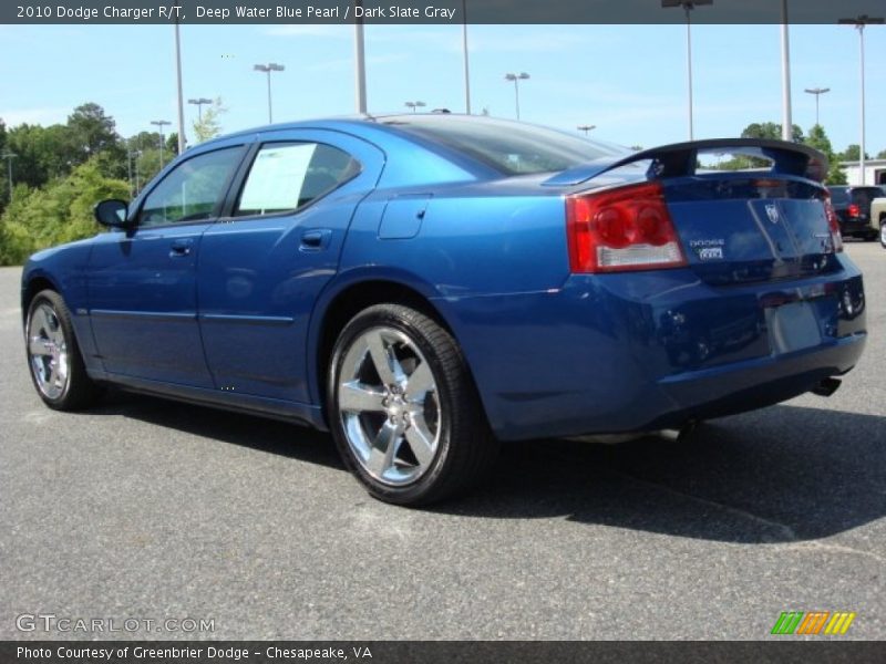 Deep Water Blue Pearl / Dark Slate Gray 2010 Dodge Charger R/T