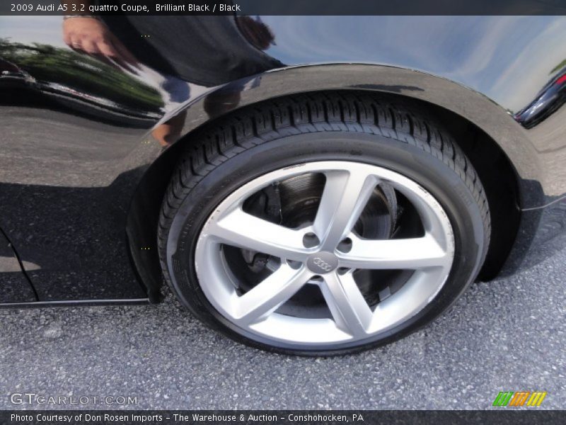 Brilliant Black / Black 2009 Audi A5 3.2 quattro Coupe
