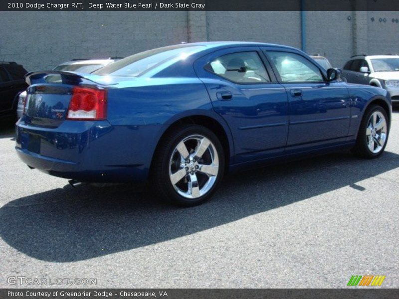 Deep Water Blue Pearl / Dark Slate Gray 2010 Dodge Charger R/T