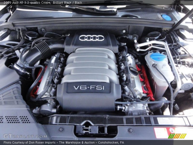 Brilliant Black / Black 2009 Audi A5 3.2 quattro Coupe