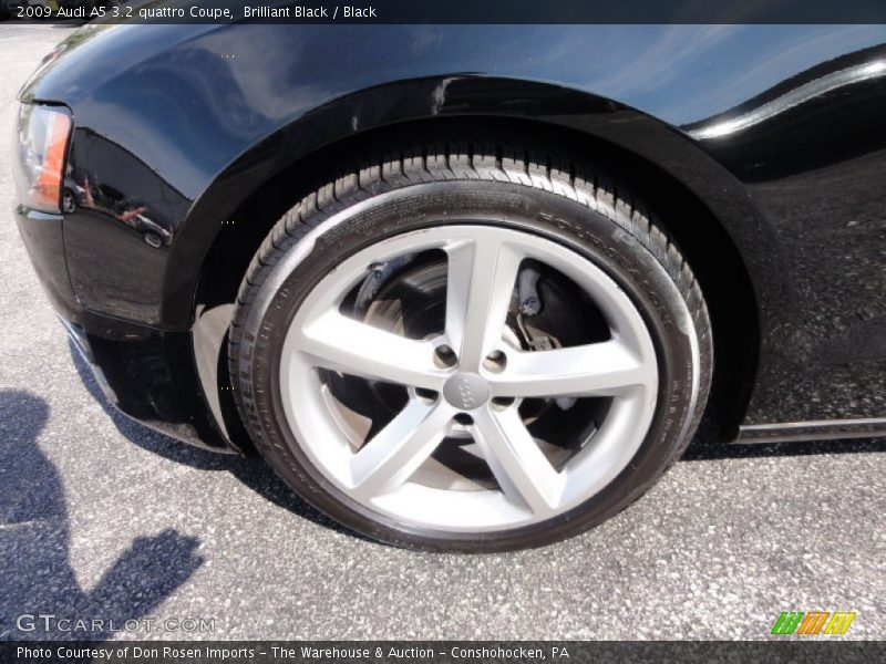 Brilliant Black / Black 2009 Audi A5 3.2 quattro Coupe