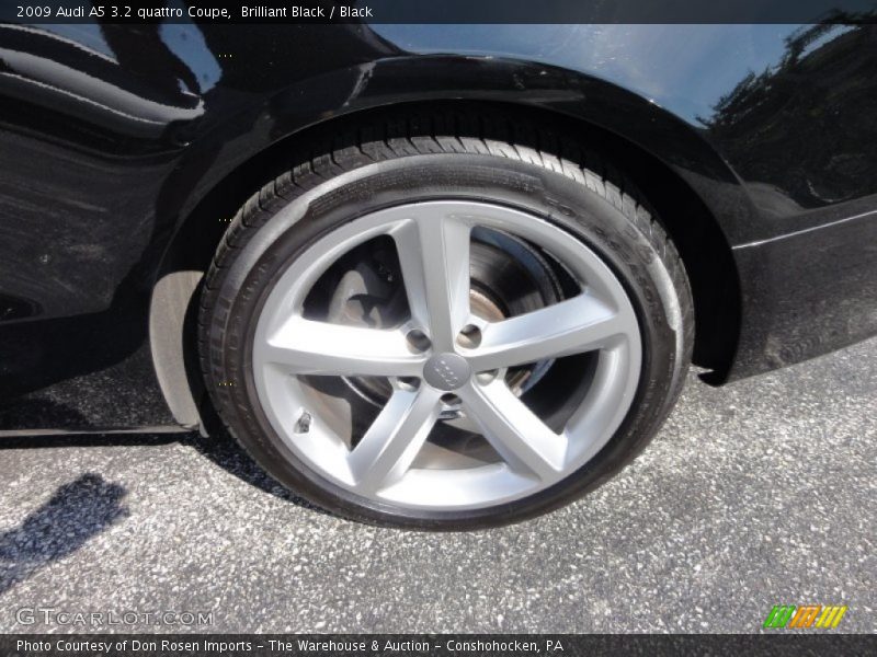 Brilliant Black / Black 2009 Audi A5 3.2 quattro Coupe