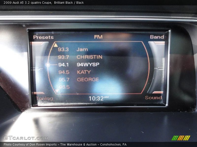 Brilliant Black / Black 2009 Audi A5 3.2 quattro Coupe