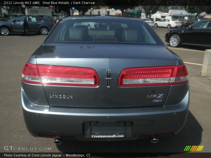 Steel Blue Metallic / Dark Charcoal 2012 Lincoln MKZ AWD