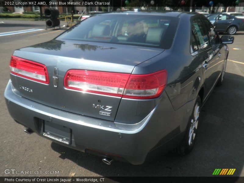 Steel Blue Metallic / Dark Charcoal 2012 Lincoln MKZ AWD