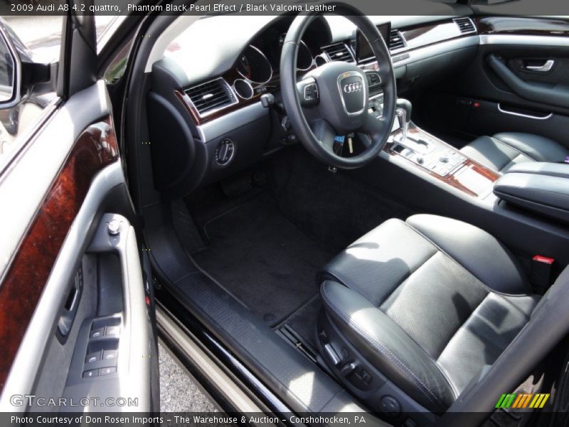  2009 A8 4.2 quattro Black Valcona Leather Interior