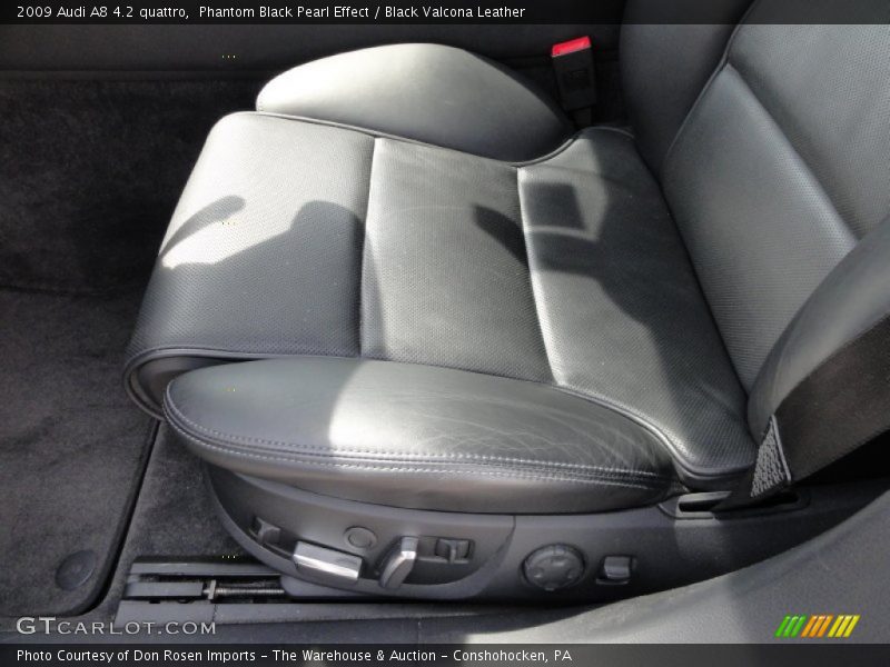 Phantom Black Pearl Effect / Black Valcona Leather 2009 Audi A8 4.2 quattro