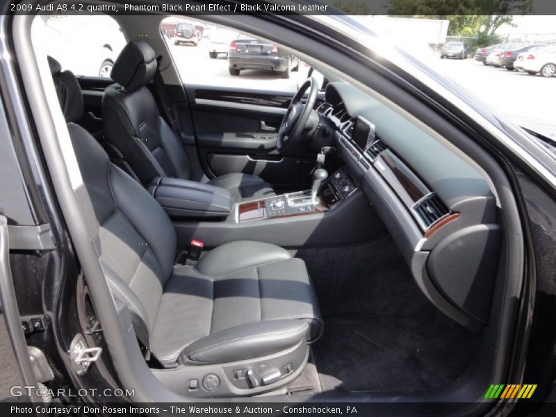  2009 A8 4.2 quattro Black Valcona Leather Interior