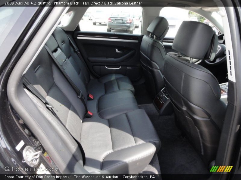  2009 A8 4.2 quattro Black Valcona Leather Interior