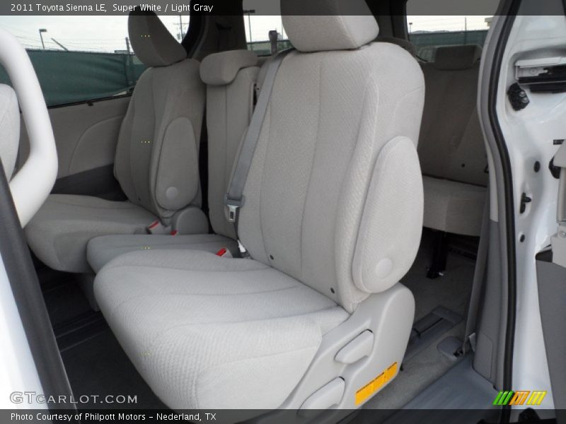 Super White / Light Gray 2011 Toyota Sienna LE