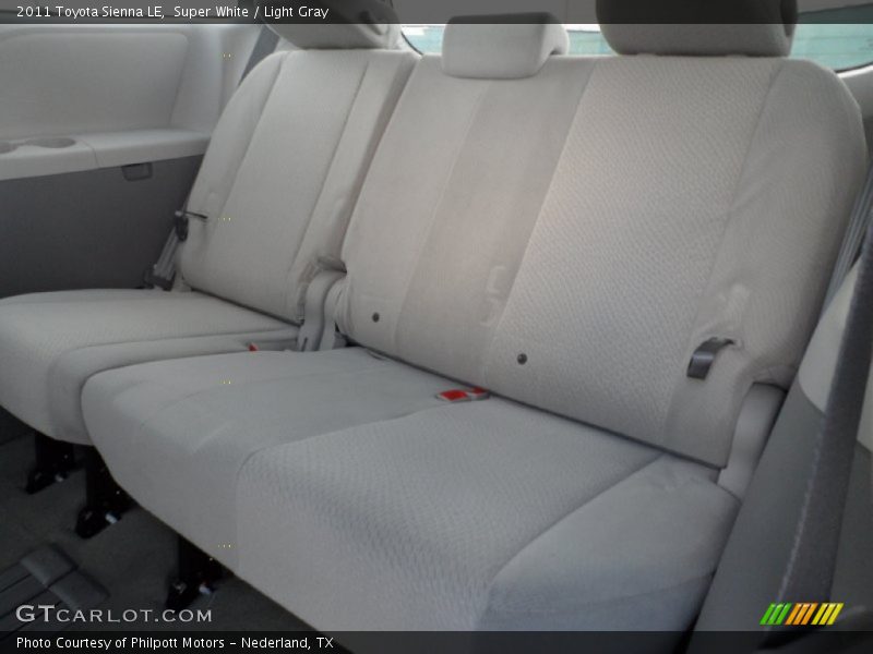 Super White / Light Gray 2011 Toyota Sienna LE