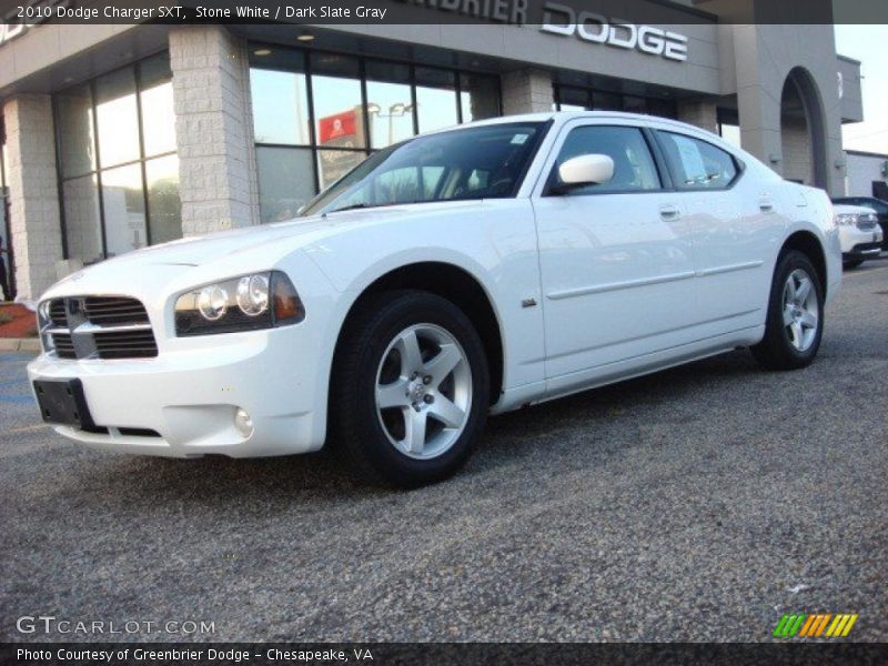 Stone White / Dark Slate Gray 2010 Dodge Charger SXT