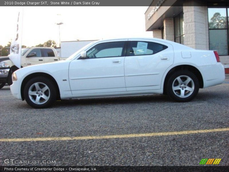 Stone White / Dark Slate Gray 2010 Dodge Charger SXT