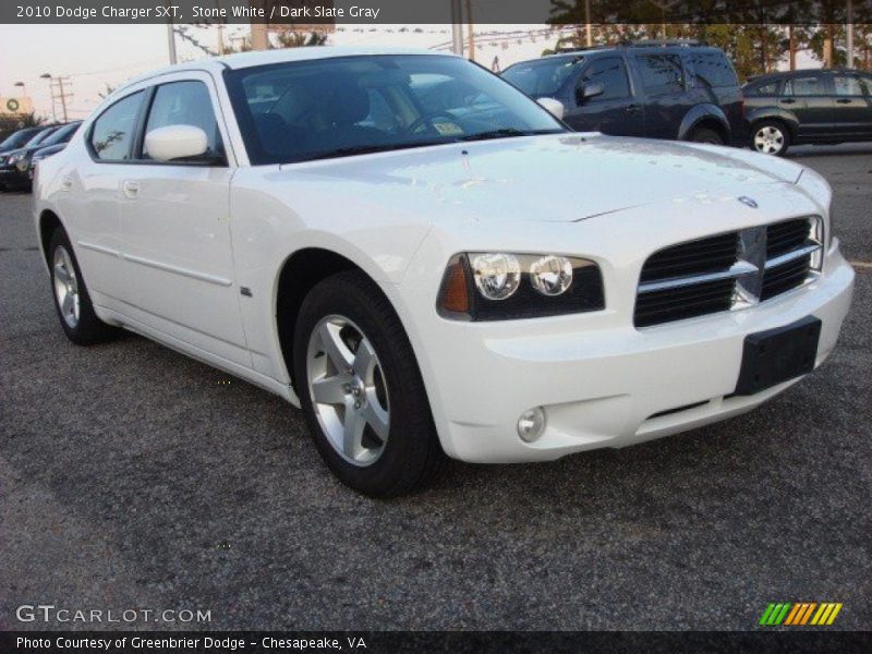 Stone White / Dark Slate Gray 2010 Dodge Charger SXT
