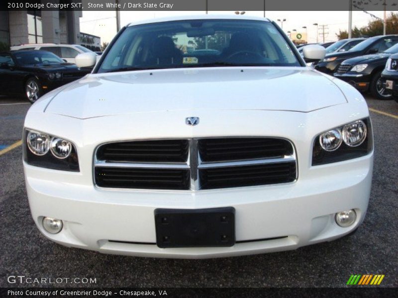 Stone White / Dark Slate Gray 2010 Dodge Charger SXT