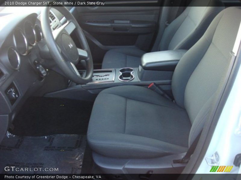Stone White / Dark Slate Gray 2010 Dodge Charger SXT