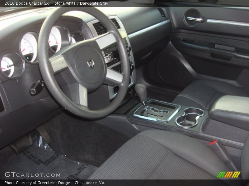 Stone White / Dark Slate Gray 2010 Dodge Charger SXT
