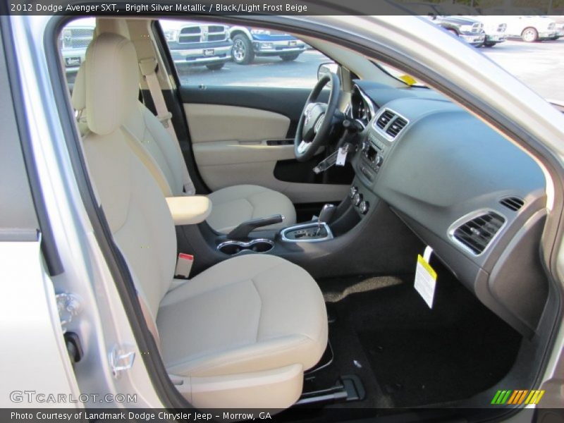  2012 Avenger SXT Black/Light Frost Beige Interior