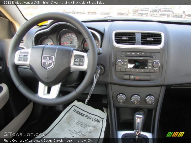 Dashboard of 2012 Avenger SXT