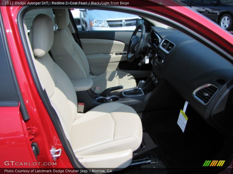  2012 Avenger SXT Black/Light Frost Beige Interior