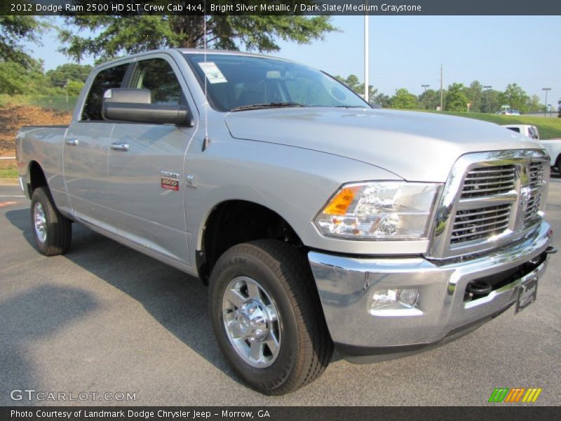 Bright Silver Metallic / Dark Slate/Medium Graystone 2012 Dodge Ram 2500 HD SLT Crew Cab 4x4