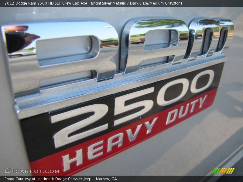 Bright Silver Metallic / Dark Slate/Medium Graystone 2012 Dodge Ram 2500 HD SLT Crew Cab 4x4