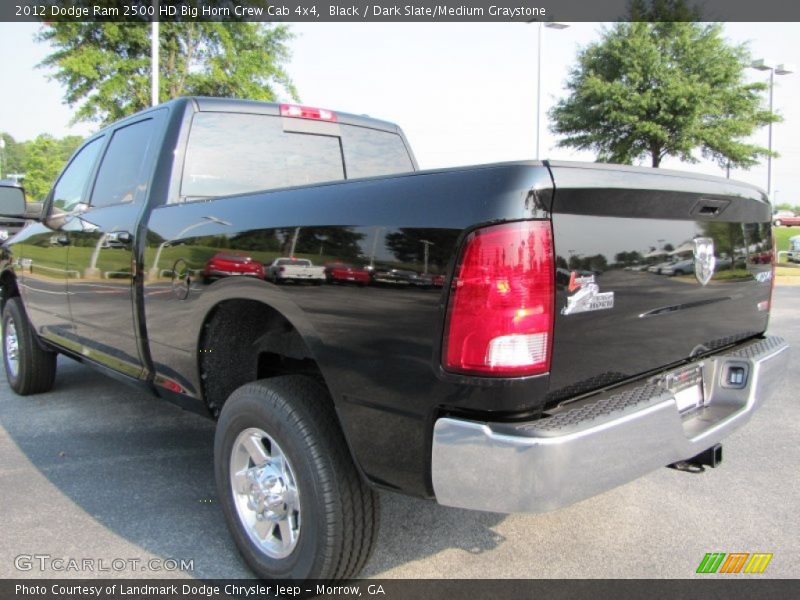 Black / Dark Slate/Medium Graystone 2012 Dodge Ram 2500 HD Big Horn Crew Cab 4x4