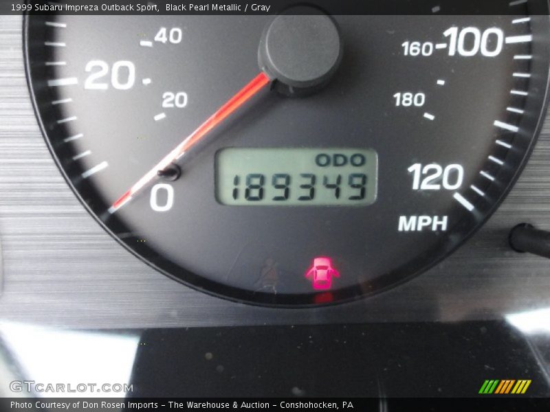Black Pearl Metallic / Gray 1999 Subaru Impreza Outback Sport
