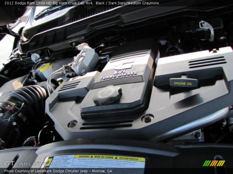Black / Dark Slate/Medium Graystone 2012 Dodge Ram 2500 HD Big Horn Crew Cab 4x4
