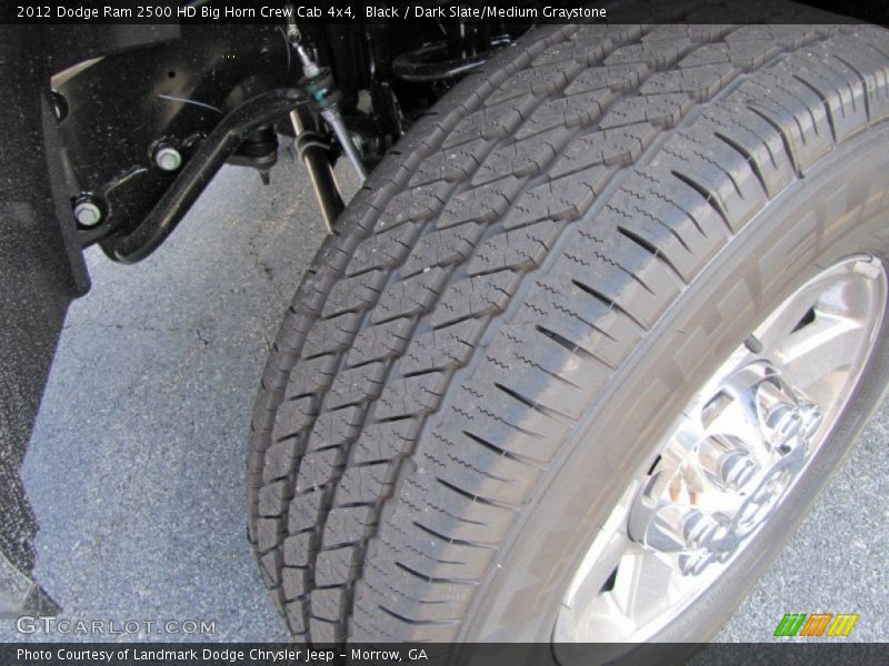 Black / Dark Slate/Medium Graystone 2012 Dodge Ram 2500 HD Big Horn Crew Cab 4x4