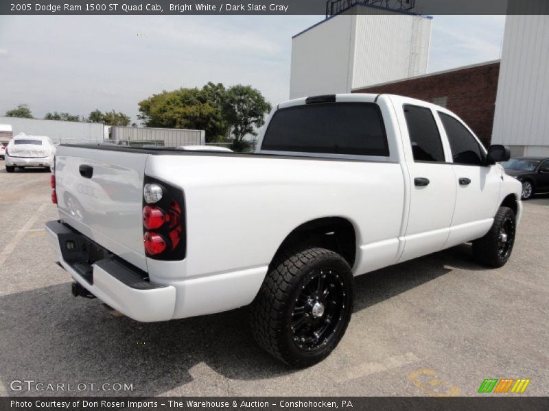 Bright White / Dark Slate Gray 2005 Dodge Ram 1500 ST Quad Cab